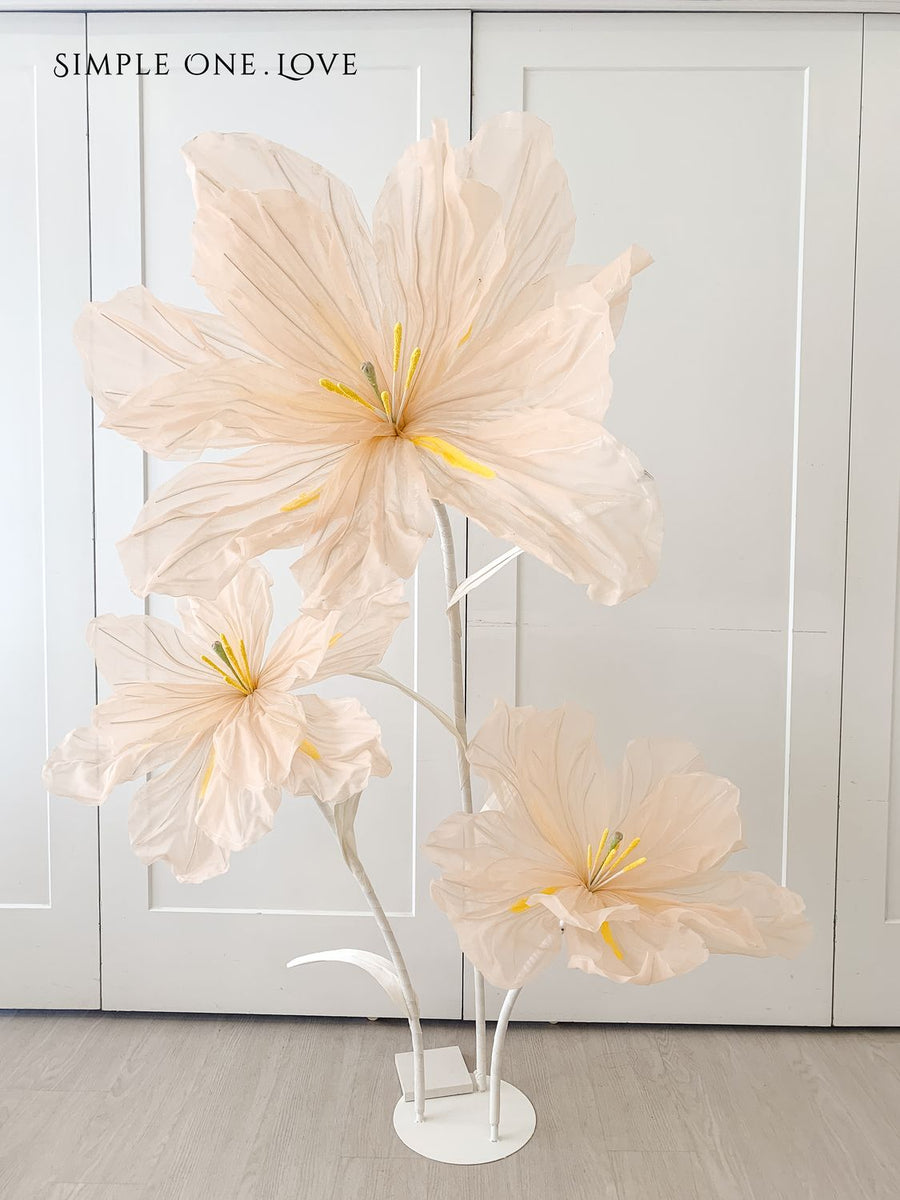 Large Flower Stand Set (White/Pink/Peach) | Flower Delivery