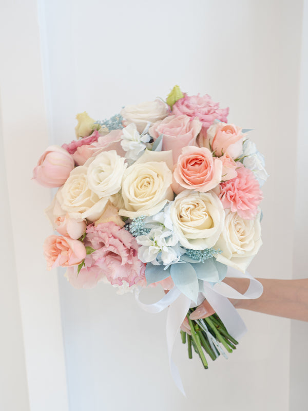 Bride's bouquet Baby Blue Blush