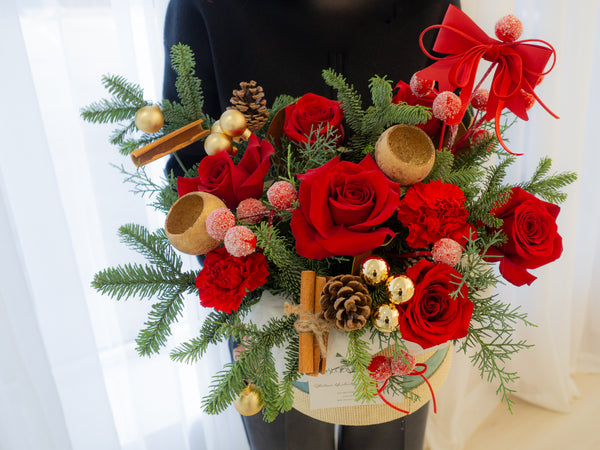 Merry Christmas Joyful Box - 欢庆圣诞花盒