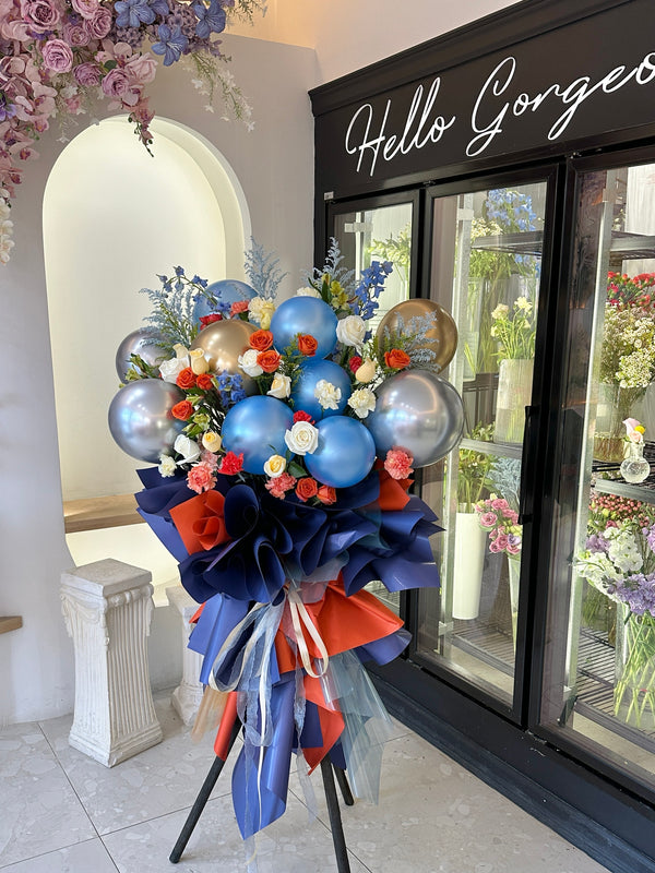 Radiant Business Grand Opening Flowers - 蓝光满盈 开业花