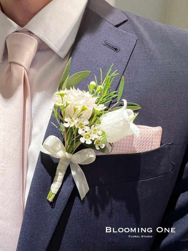 Groom's boutonniere - 新郎胸花