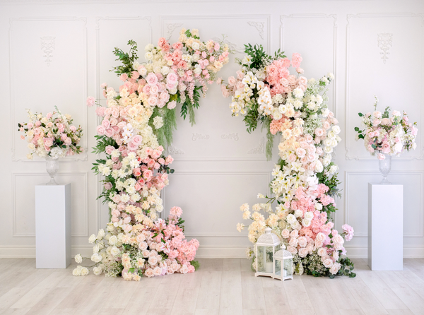 Strawberry Matcha Floral Arch