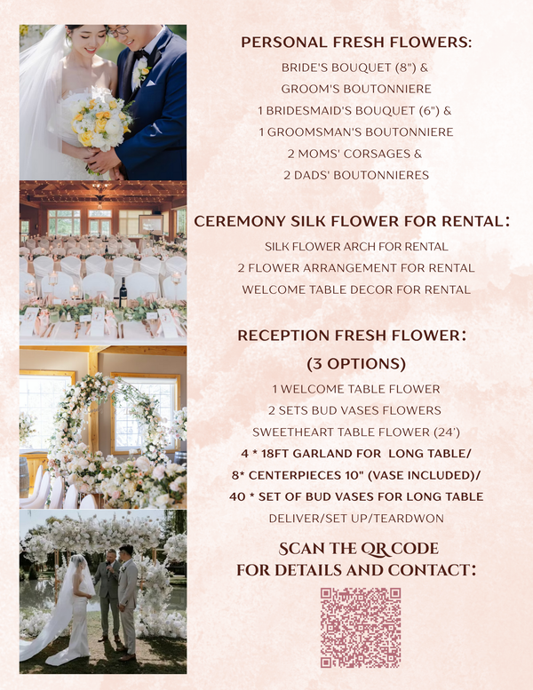 Willow Springs Winery Wedding Decor – All-Inclusive Package