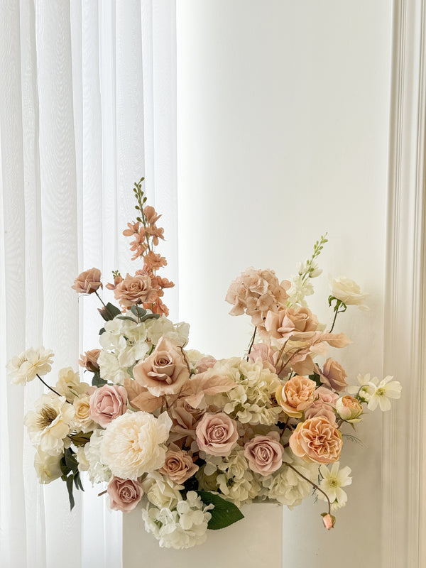 Silk flower Centrepieces for Rental (Dusty Blush)- 绢花桌花 2-3ft