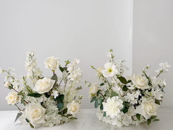 Faux Centrepiece (12 inches) Classic Garden White Rental