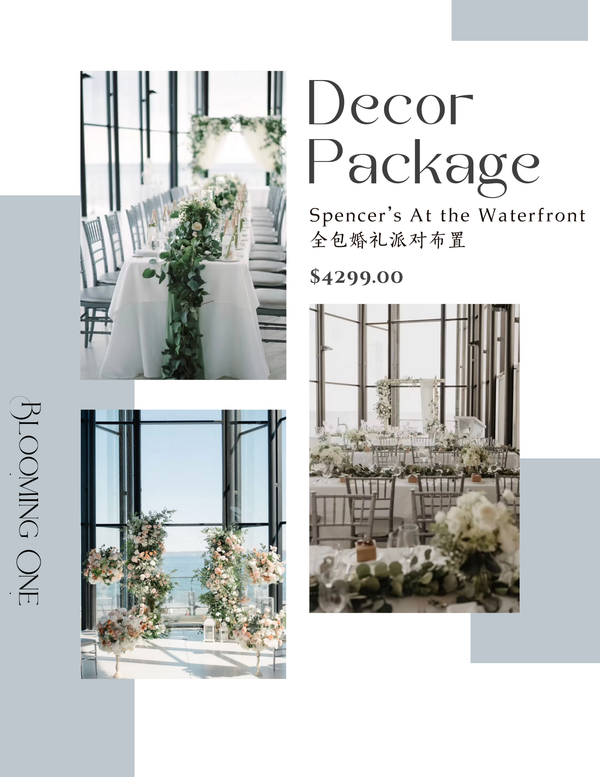 Spencer's At The Waterfront Wedding Decor – All-Inclusive Package