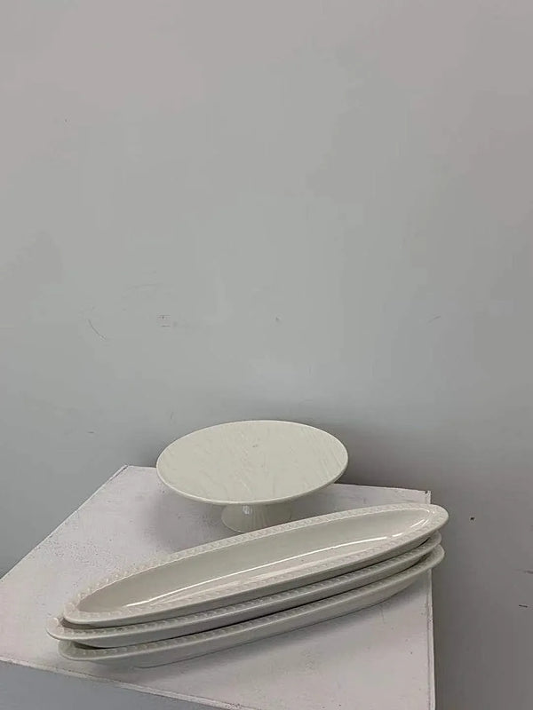 Cream White Cake Stand - 奶白色蛋糕托盘