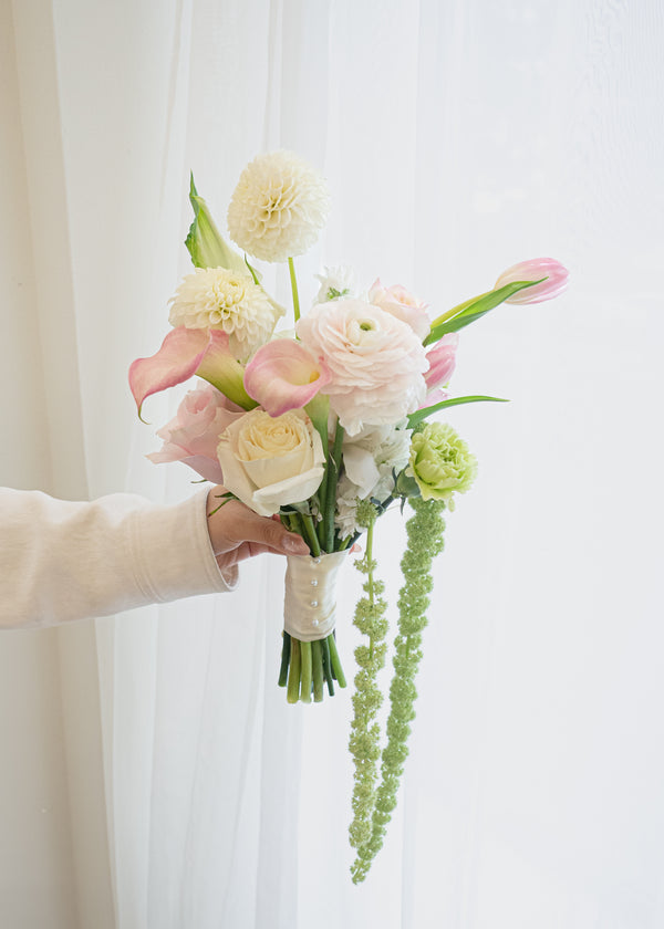 Bride's bouquet Coral Bloom Cascade