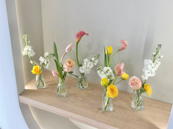 Fresh bud vases