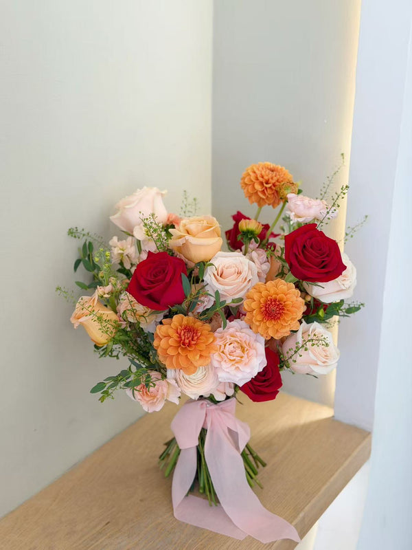 Bride's bouquet Peach Garden