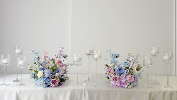 Faux Centrepiece (12 inches) Classic Lavender Blue Rental