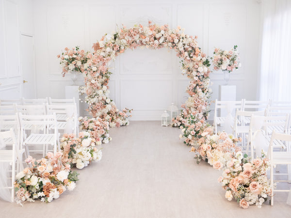 2026 Promotion Floral Package Half Bloom DUSTY & WHITE