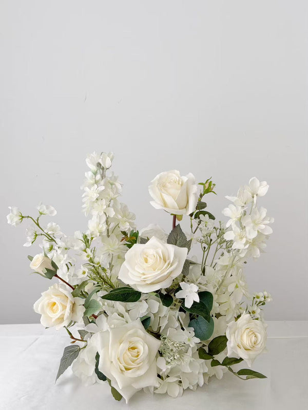 Faux Centrepiece (12 inches) Classic Garden White Rental