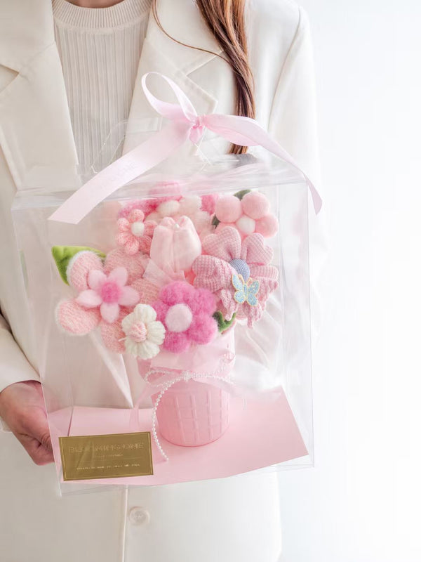 Pink Plush Bloom Arrangement