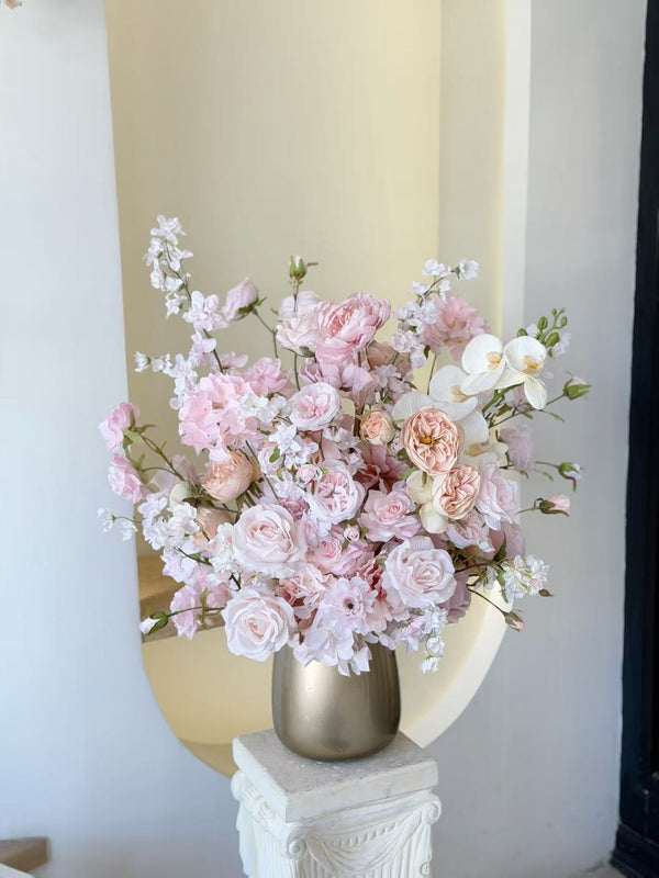 홍당무 번영 꽃(실크 플라워)-瑞粉繁꽃