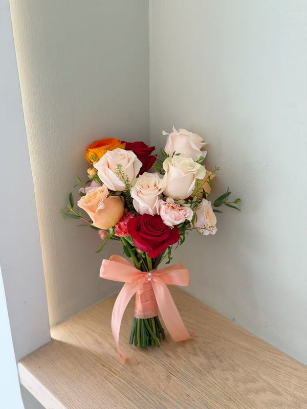 Bride's bouquet Peach Garden