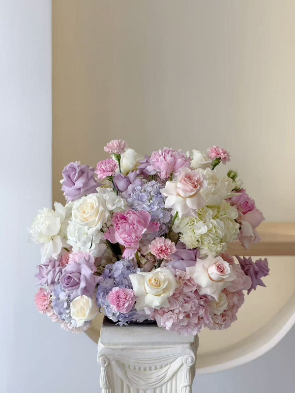 Fresh Centrepiece Classic Lavender Blush(22 inches)
