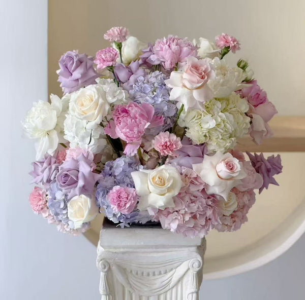 Fresh Centrepiece Classic Lavender Blush(22 inches)