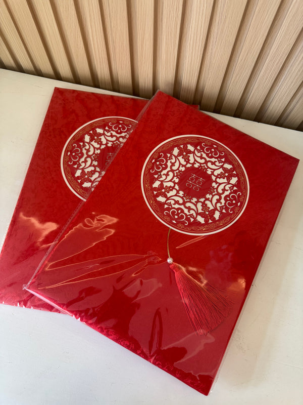 传统婚礼留言簿 – 中式婚礼签到本