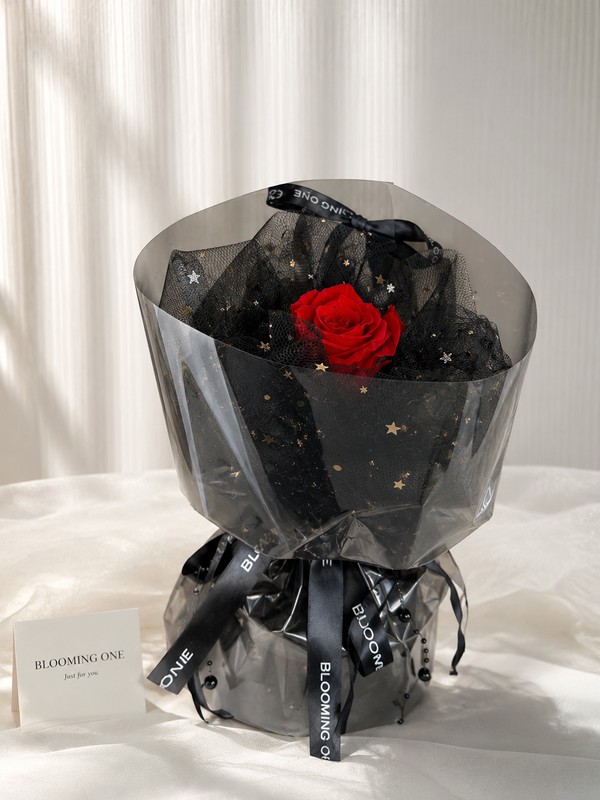 Forever One Preserved Flower - Black