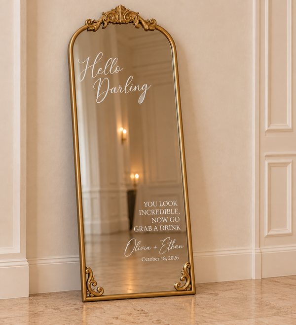 Vintage Gold Ornate Mirror Rental