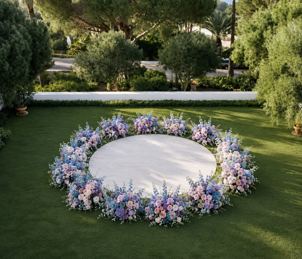 Circular Stage Flower Rental