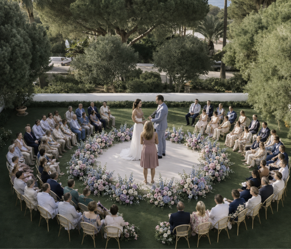 Circular Stage Flower Rental
