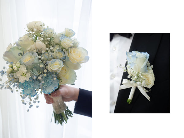 新娘捧花经典腮红粉色-新娘手捧经典粉白系列