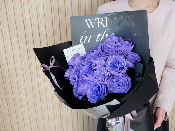 Valentine's Day Sweet Lavender  Roses Bouquet Smoky Lilac- 2026 情人节 紫黛
