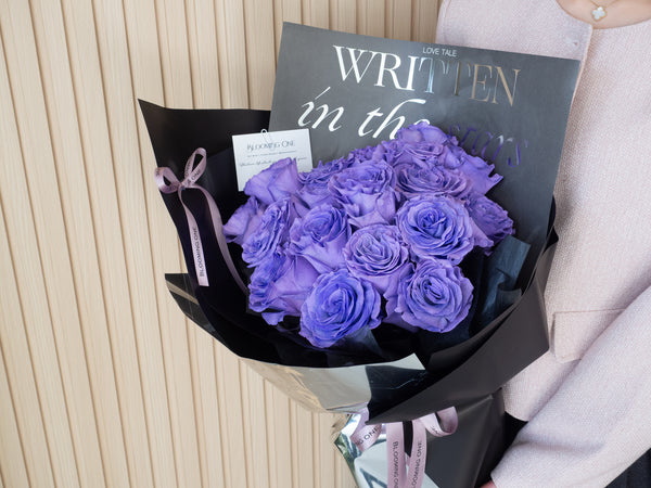 Valentine's Day Sweet Lavender  Roses Bouquet Smoky Lilac- 2026 情人节 紫黛