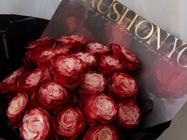 Valentine's Day Dusty Rose Tinted Rose Bouquet Inferno Kiss - 2026 情人节 烈焰