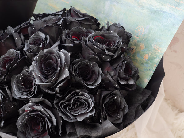 Valentine's Day Black Tinted Rose Bouquet Noir Rose - 2026 情人节 夜蔷
