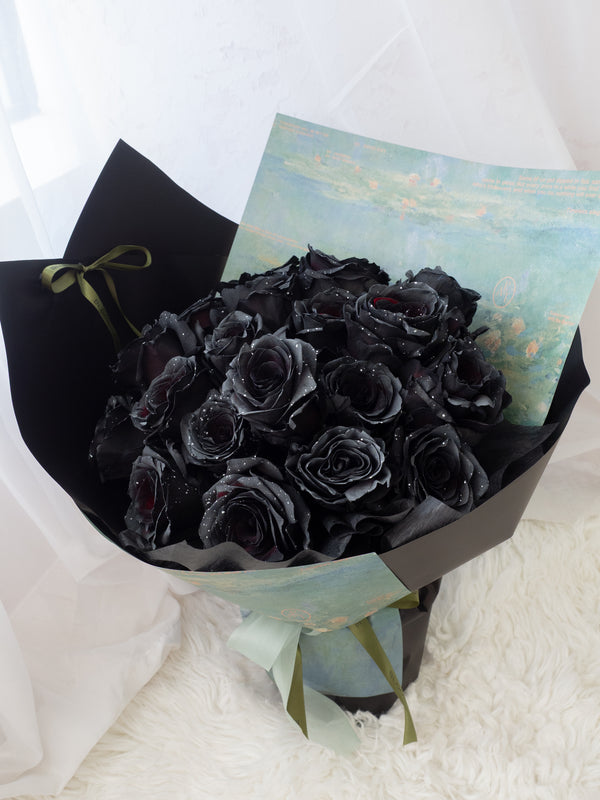 Valentine's Day Black Tinted Rose Bouquet Noir Rose - 2026 情人节 夜蔷