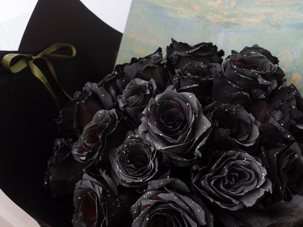 Valentine's Day Black Tinted Rose Bouquet Noir Rose - 2026 情人节 夜蔷
