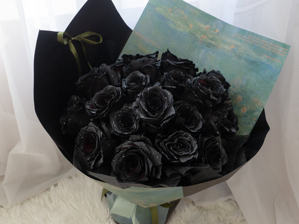 Valentine's Day Black Tinted Rose Bouquet Noir Rose - 2026 情人节 夜蔷
