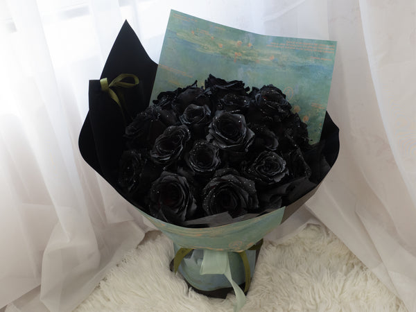 Valentine's Day Black Tinted Rose Bouquet Noir Rose - 2026 情人节 夜蔷