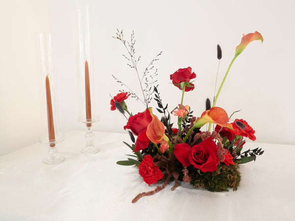 Centrepiece Crimson Serenade 12"- 12寸桌花 绯红小夜曲