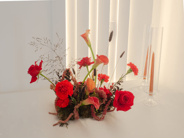 Centrepiece Crimson Serenade 12"- 12寸桌花 绯红小夜曲