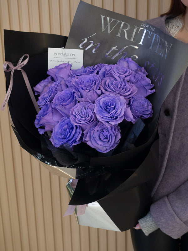 Valentine's Day Sweet Lavender  Roses Bouquet Smoky Lilac- 2026 情人节 紫黛