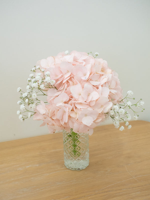 Pinky Fresh bud vase - 粉绣球满天星鲜花瓶