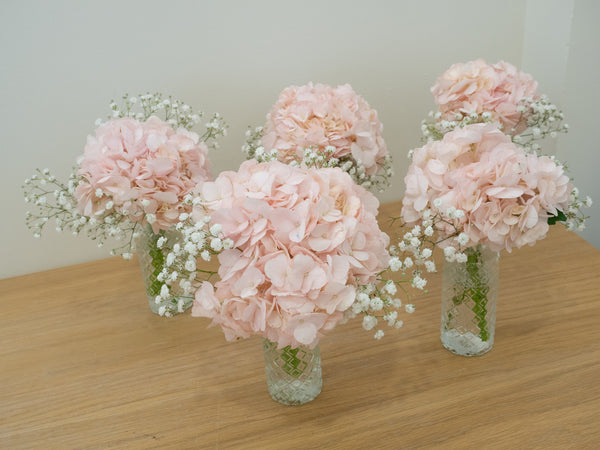 Pinky Fresh bud vase - 粉绣球满天星鲜花瓶