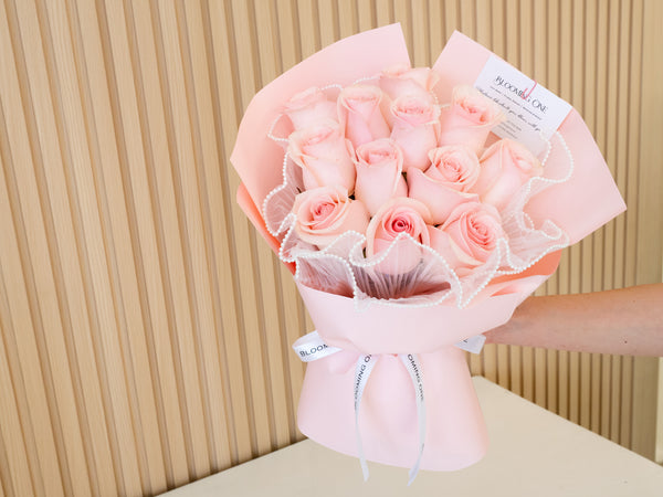 Valentine's Day Pink Roses Bouquet