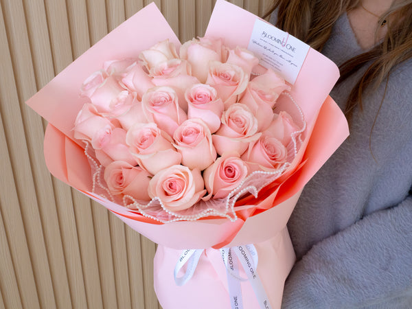 Valentine's Day Pink Roses Bouquet