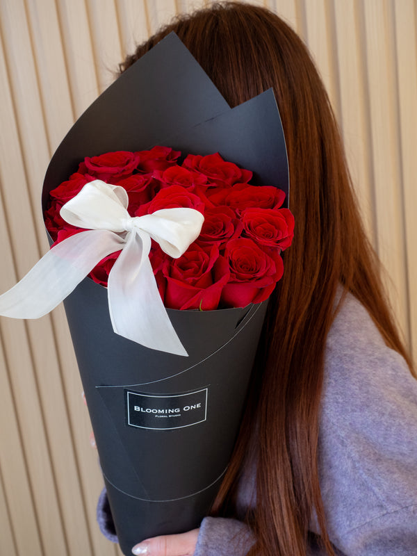Valentine's Day 15 Red Roses Bouquet - Sinking Scent - 2026 情人节 沉香