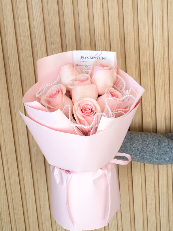 Valentine's Day Pink Roses Bouquet