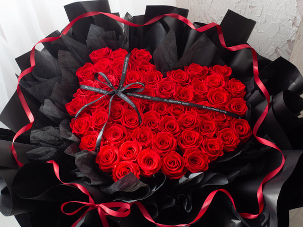 발렌타인데이 보존장미 하트비트 - 2026 情人节 心跳永生玫瑰꽃礼