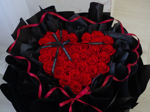 발렌타인데이 보존장미 하트비트 - 2026 情人节 心跳永生玫瑰꽃礼