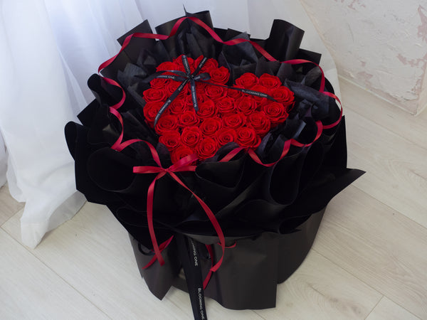 발렌타인데이 보존장미 하트비트 - 2026 情人节 心跳永生玫瑰꽃礼