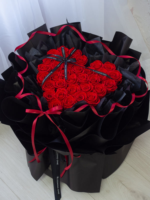 발렌타인데이 보존장미 하트비트 - 2026 情人节 心跳永生玫瑰꽃礼