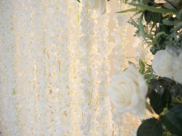 Nikkah Ceremony Double-Sided Floral Arch Garden White Rental